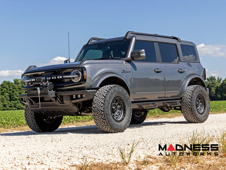 Ford Bronco Custom Wheels (1) - 85 Series - Gunmetal Gray w/ Black Lip - 17 x 9.0 / 6 x 135 / -12 / 4.5" - Rough Country